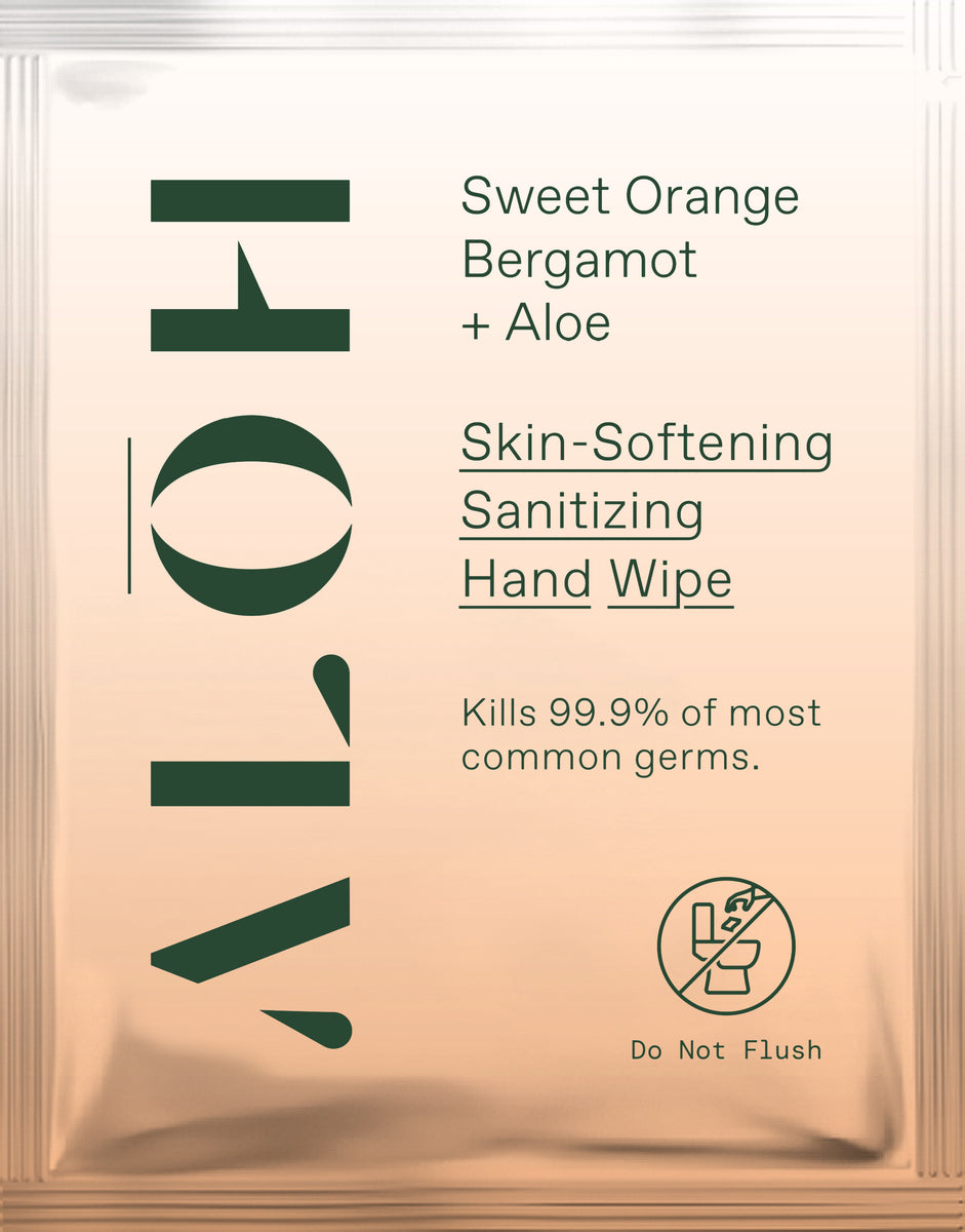 Sweet Orange Bergamot + Aloe Individually Wrapped Sanitizing Hand