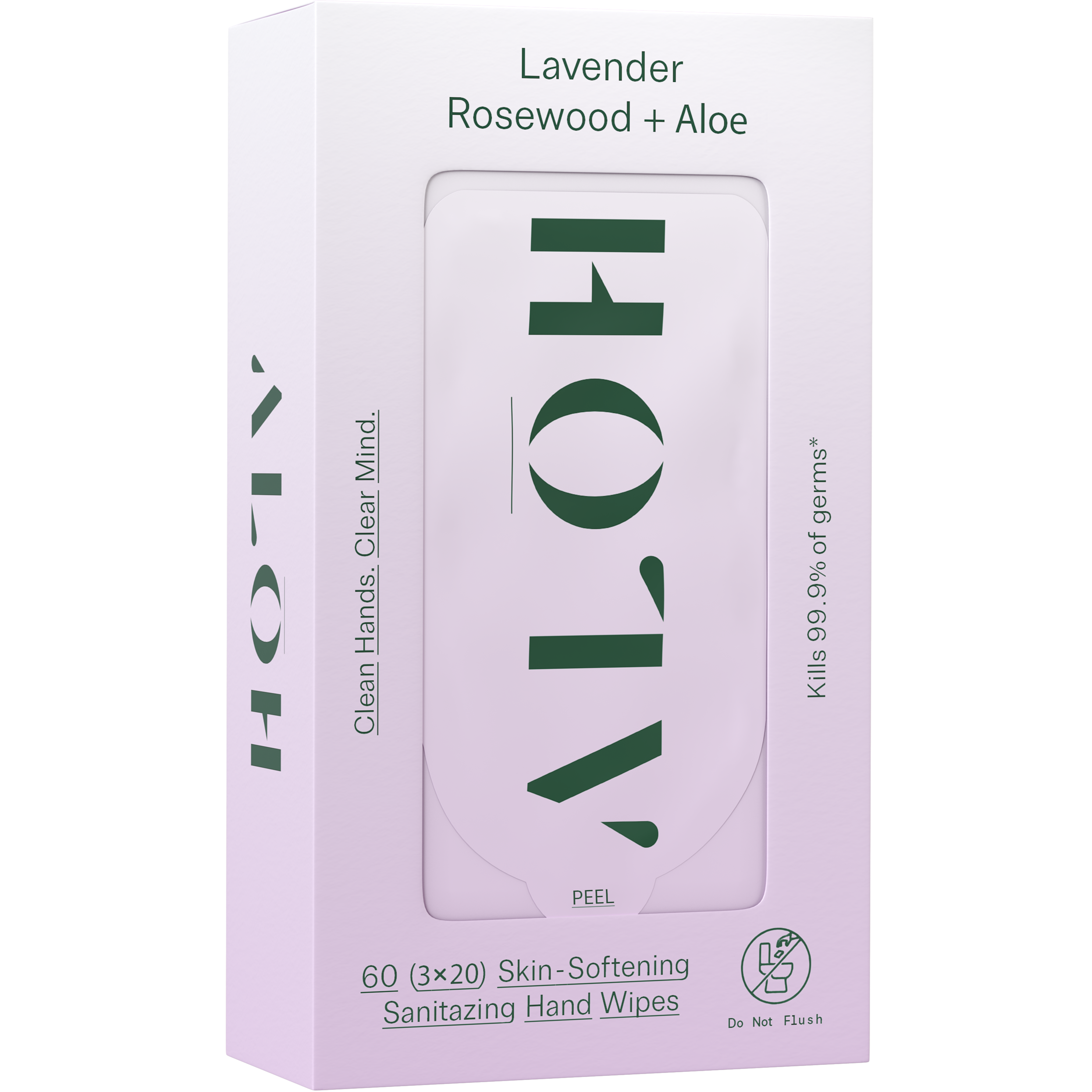 Lavender Rosewood + Aloe Skin-Softening Sanitizing Hand Wipes