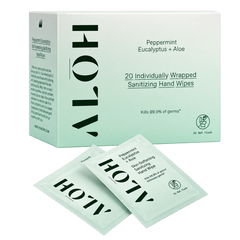 Peppermint Eucalyptus + Aloe Individually Wrapped Sanitizing Hand Wipes